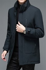 B-N2197冬季男士棉服外套男装可脱卸帽修身加棉保暖潮流P115，男装棉衣，电商B360