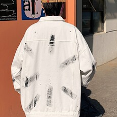 牛仔夹克男新款潮牌高街外套秋季高级感痞帅衣服JK231-P62，男装夹克，星座208-5