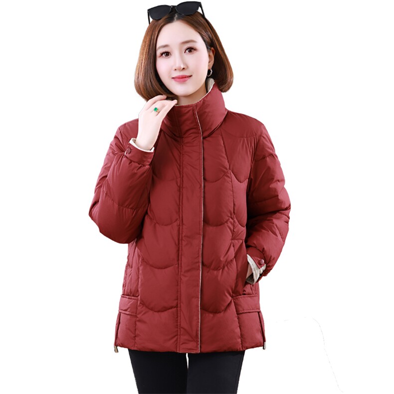 时尚新款撞色立领棉衣棉服修身显瘦保暖外套,女装棉衣/棉服,婷思杰（原婷想服饰）