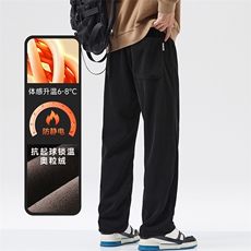 A178-1DY518AP85雪尼尔面料秋冬季加绒美式休闲卫裤，男装休闲裤，电商A178-1
