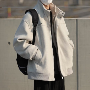 三彩尼假两件秋冬季美式复古麂皮绒外套男女宽松休闲百搭 MW9296图片