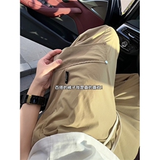 夏新款工装直筒休闲裤潮流口袋宽松高街阔腿25XK67088特批35，男装休闲裤，电商A042