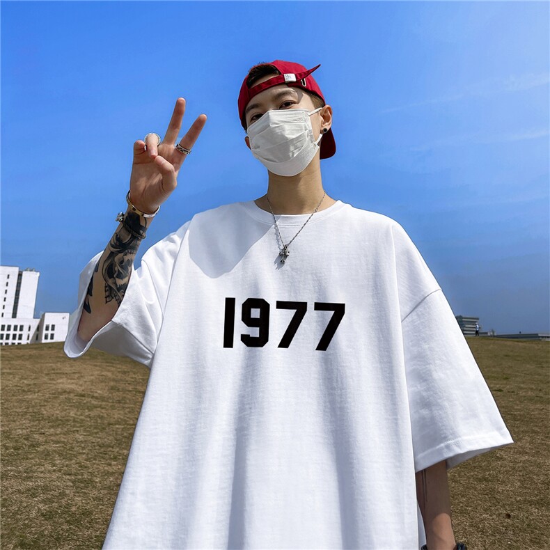 纯棉T恤直播高品质重磅220克1977印花T1901-p25,男装T恤,星座508（原C305）
