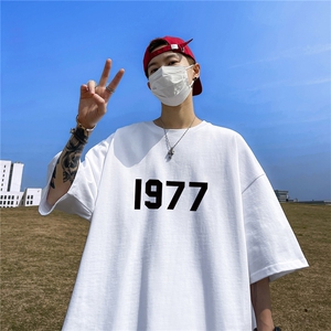 纯棉T恤 直播高品质重磅220克1977印花T1901-p25图片