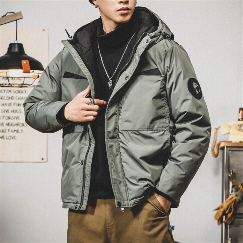 网络图现货冬季主推新标90鸭绒工装羽绒服DJ9714-P130图片