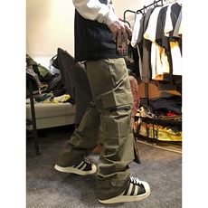 B221美式ins街头hiphop宽松休闲多口袋工装裤子LK23120-P65控88，男装休闲裤，电商B221