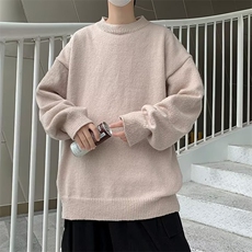 美式街头设计感圆领毛衣男慵懒风休闲针织衫M1822P40，男装针织衫/毛衣，星座1116-2