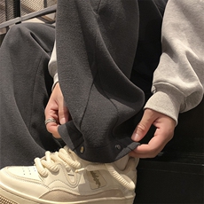 冬季新款重磅毛呢纽扣休闲卫裤M~5XLXZ604-KG69-P50控68，男装休闲裤，星座604