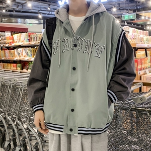 21秋季新款情侣装刺绣立领棒球服外套 WT01休闲开衫潮文艺港风男图片