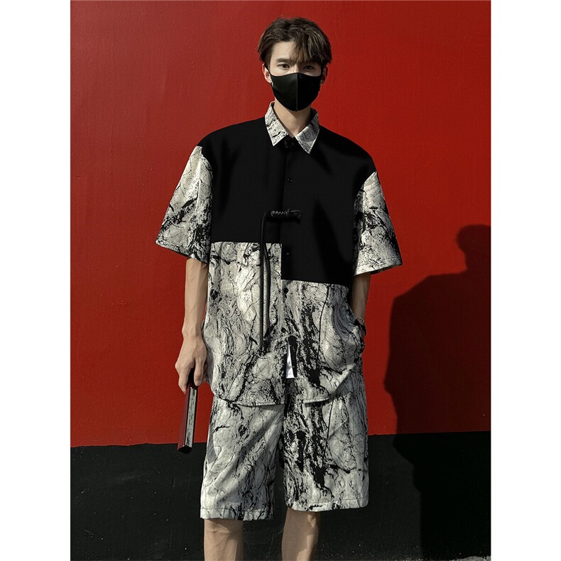 1新中式套装TZ77797特P51衬衫CS77798特P33DK77055特P18大码M-5XL，男装衬衫，星座226-2