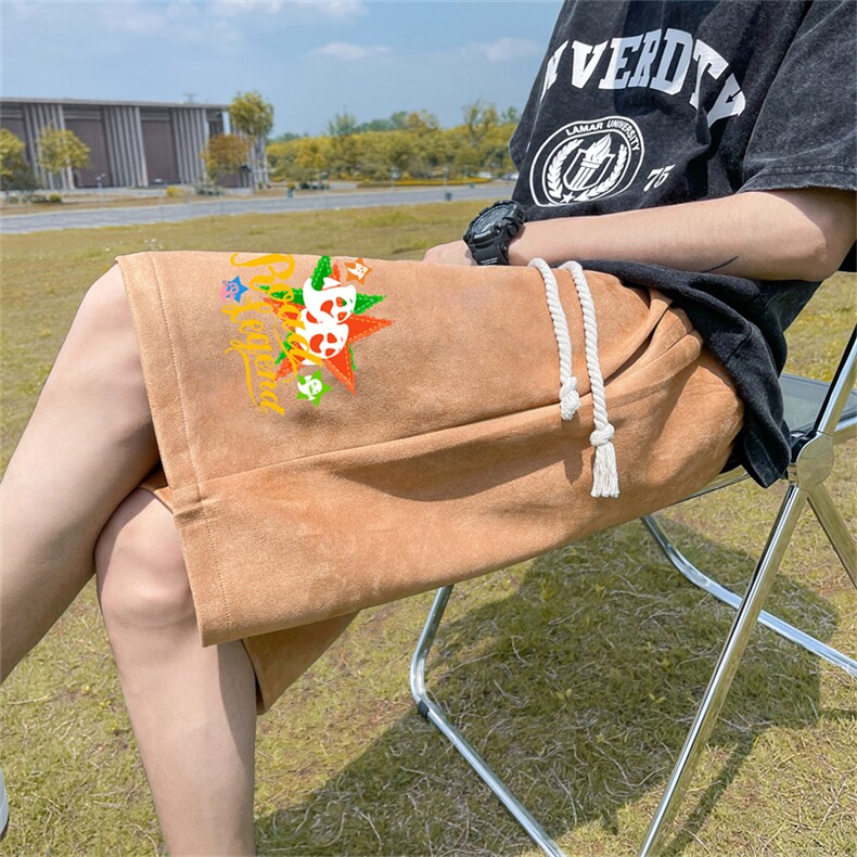 重磅夏季麂皮绒休闲短裤休闲五分裤JDK474-特p25控48,男装牛仔裤,电商B370