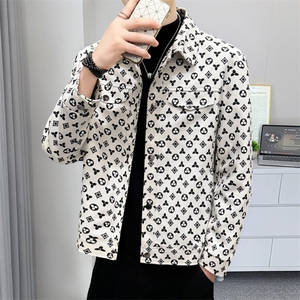 2025新款潮流休闲百搭帅气翻领工装夹克男装衣服1018-JK910-P85图片