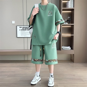 6195-P50 新款2025男士休闲时尚运动套装图片
