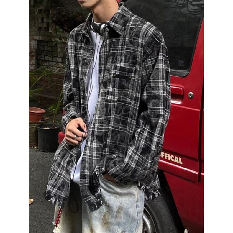 春秋痞帅外套男ins高街港风美式原宿风韩版潮流宽松CJ06,男装衬衫,星座1116A（原606A-3）