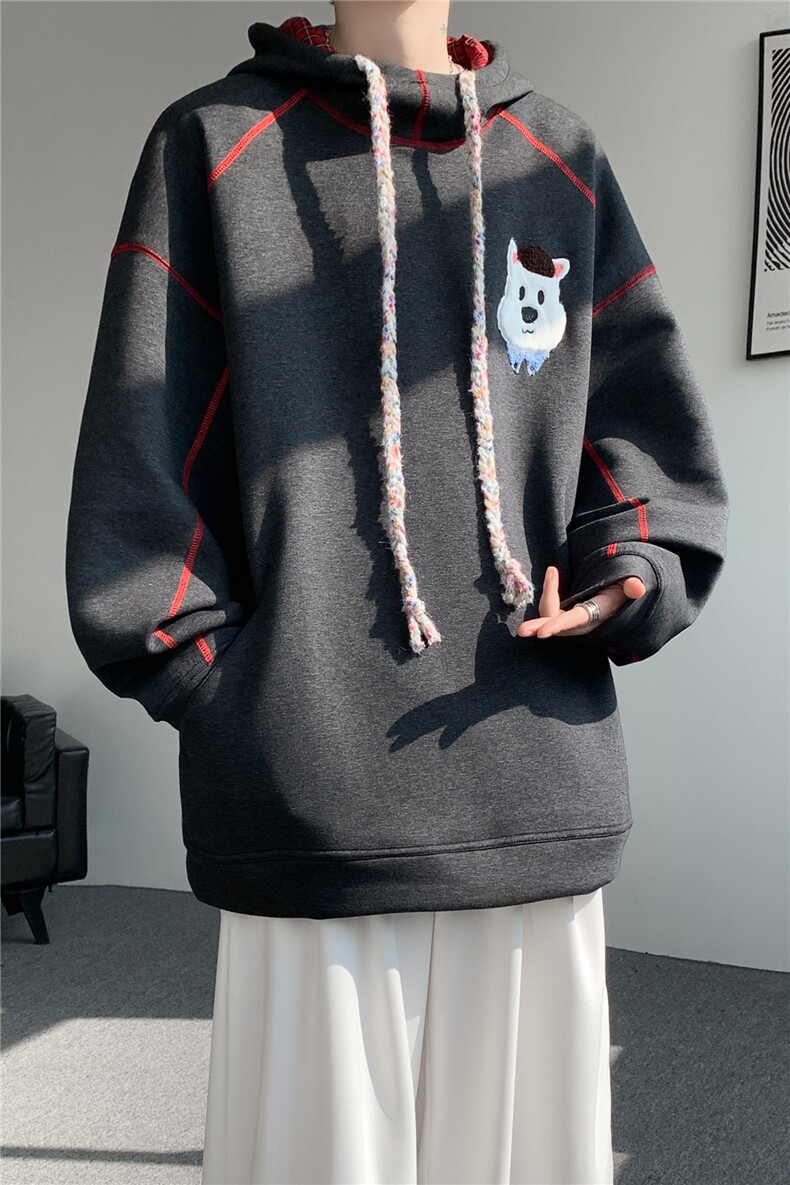 6XL-M重磅刺绣连帽卫衣男高街套头打底上衣WY47-P88,男装T恤,电商D206-1