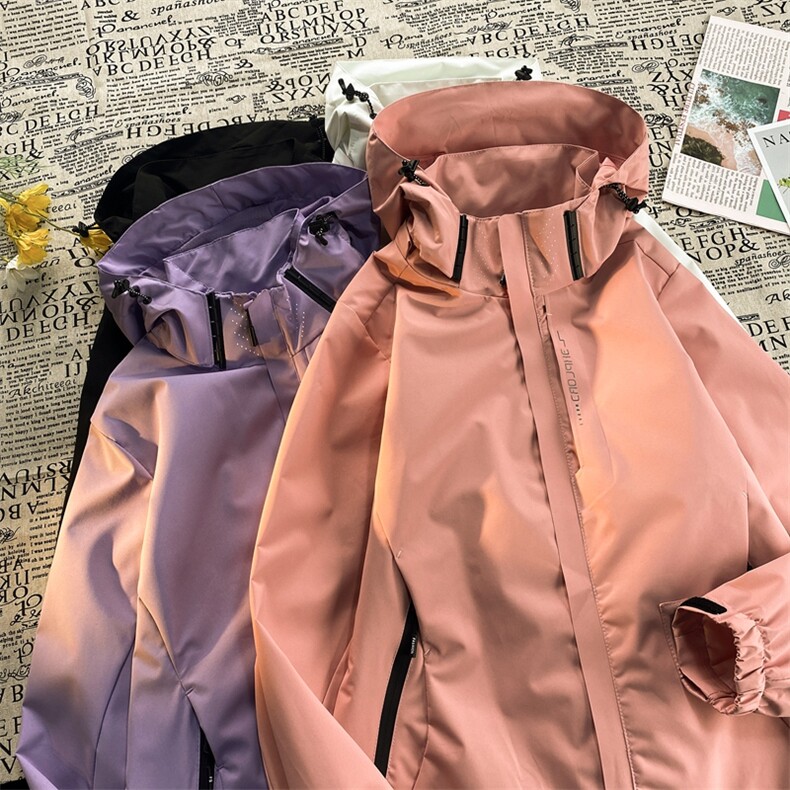 港风连帽冲锋衣情侣外套防风防水登山服夹克男JH-JK6266-P50,男装夹克,星座717