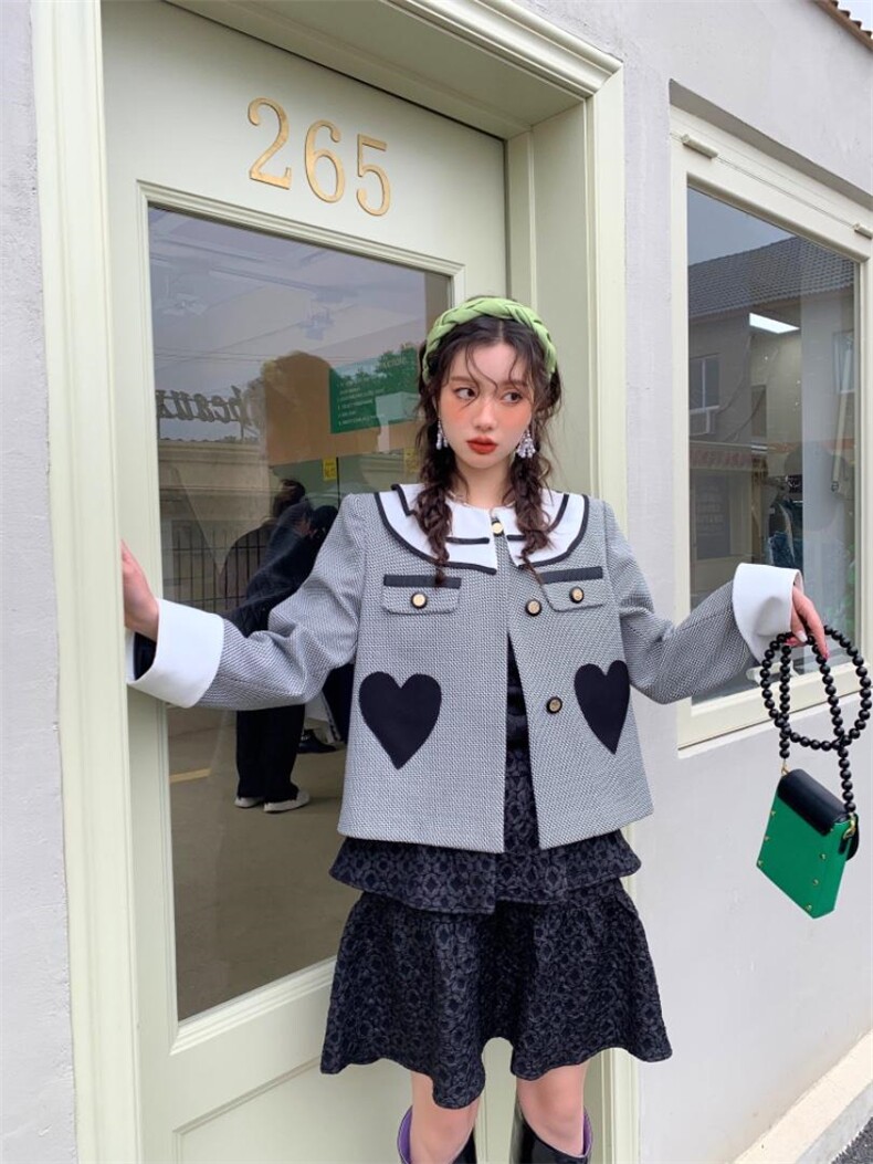 甜美爱心小香外套，其它，YOUER DENG