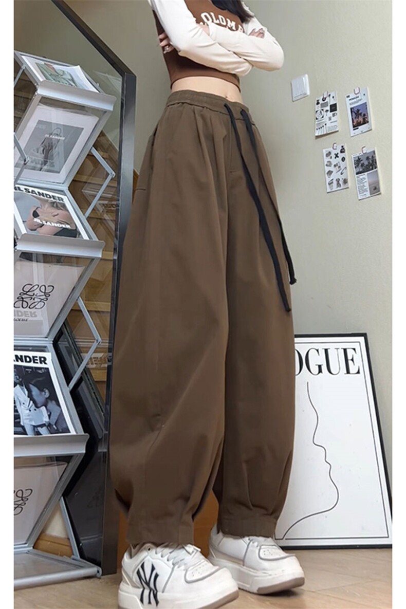 美式潮高腰显瘦宽松大码全棉休闲裤小束脚K8583-P42【特价】,男装休闲裤,电商A007