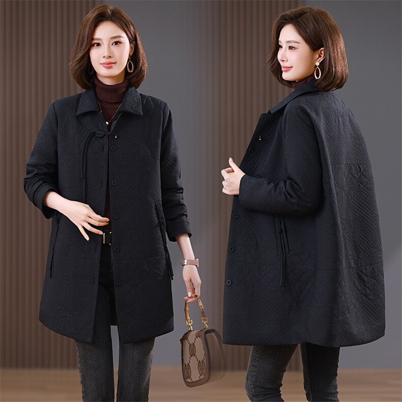 时尚显瘦中长款棉服棉衣女保暖舒适冬季必备,女装棉衣/棉服,韩派