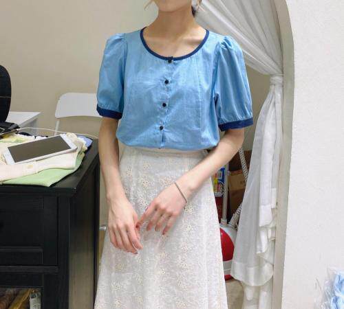 夏季新款韩系牛仔衬衣，女装，品晗