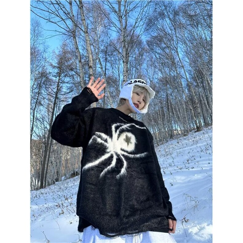 美式圆领毛衣男慵懒风休闲针织衫X034P55,男装针织衫/毛衣,星座1116-2
