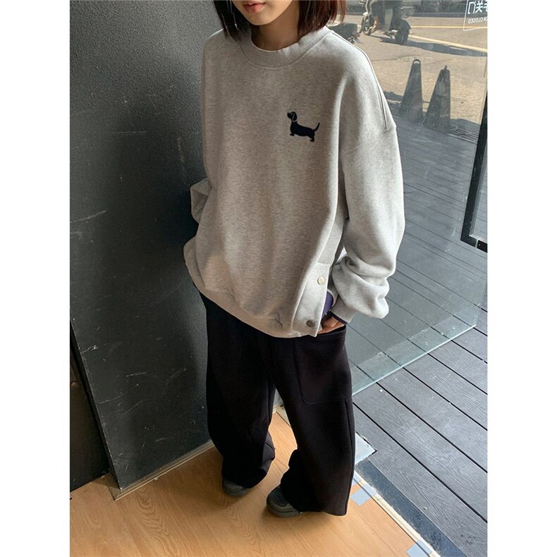 5520-P52原版做工刺绣+订标后包领纯棉华棉复合休闲卫衣,女装卫衣/绒衫,星座617A-2