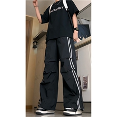 百搭速干冲锋裤降落伞兵裤休闲裤男高街长裤子G6630/P45控68，男装休闲裤，电商D202