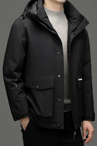 CSYR97737钱塘2020-2冬季厚款新款休闲有帽中年男士羽绒服P300图片