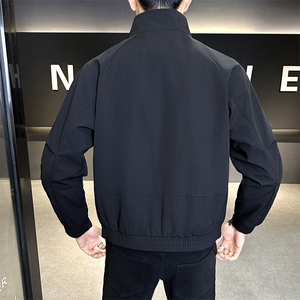 JK893-P80 2026年春季新款男装时尚夹克ins潮立领工装外套男图片