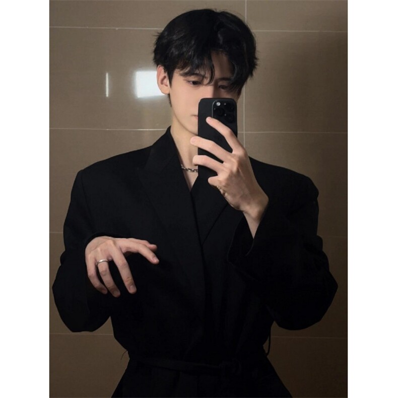 西装衬衫男士长袖春夏季痞帅休闲正装冰丝衬衣外套C401,男装衬衫,星座1116A（原606A-3）
