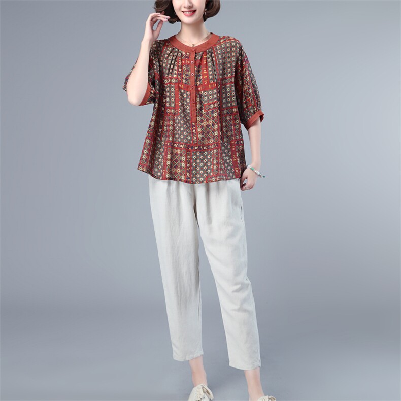 2035T夏装新款时尚两件套装女袖口拼接条纹口袋T恤女,女装套装/套裙,涵誉
