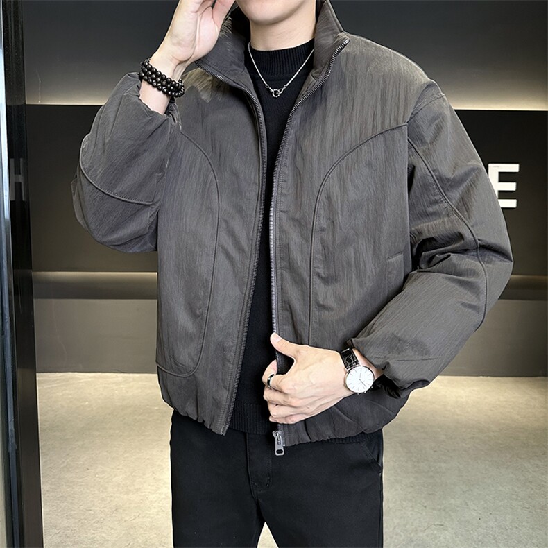 新标902025新款潮流保暖宽松立领白鸭绒羽绒服5875-P255,男装羽绒服,电商A413