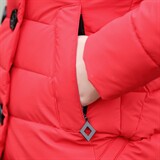 时尚保暖女士棉服修身显瘦长款羽绒外套大毛领加厚冬季新款，女装棉衣/棉服，贵人树