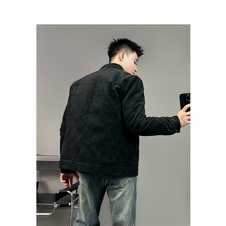 网图慎用~抖音同款皮羽绒服BY202/P165,男装羽绒服,电商B331
