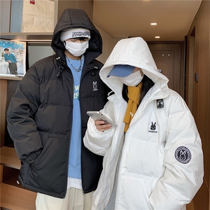 情侣装冬装 新品 小兔刺绣宽松男士棉衣情侣棉服外套G1035 P128女,男装棉衣,电商A339
