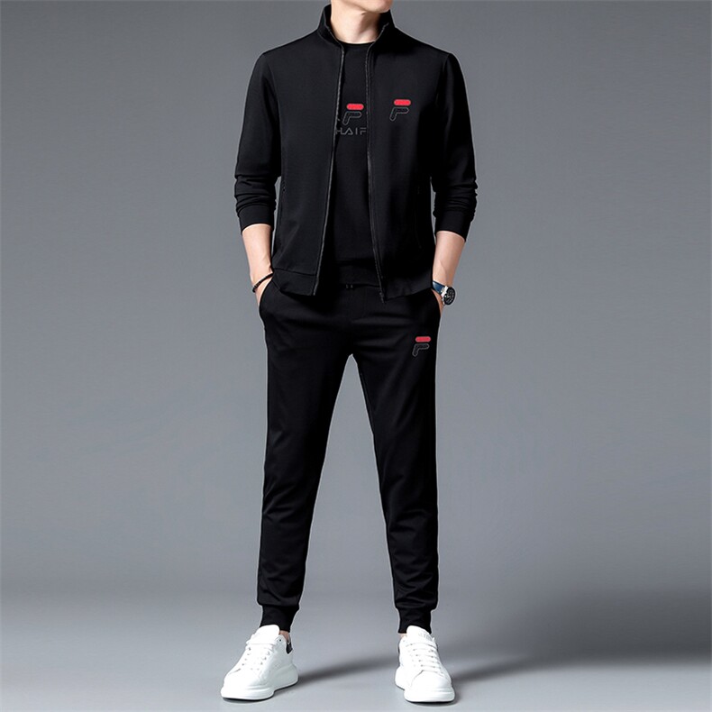 中老年运动套装男春秋季爸爸装宽松中年男士休闲运动服装男两件套,男装休闲套装,电商B212（原钱塘6029）