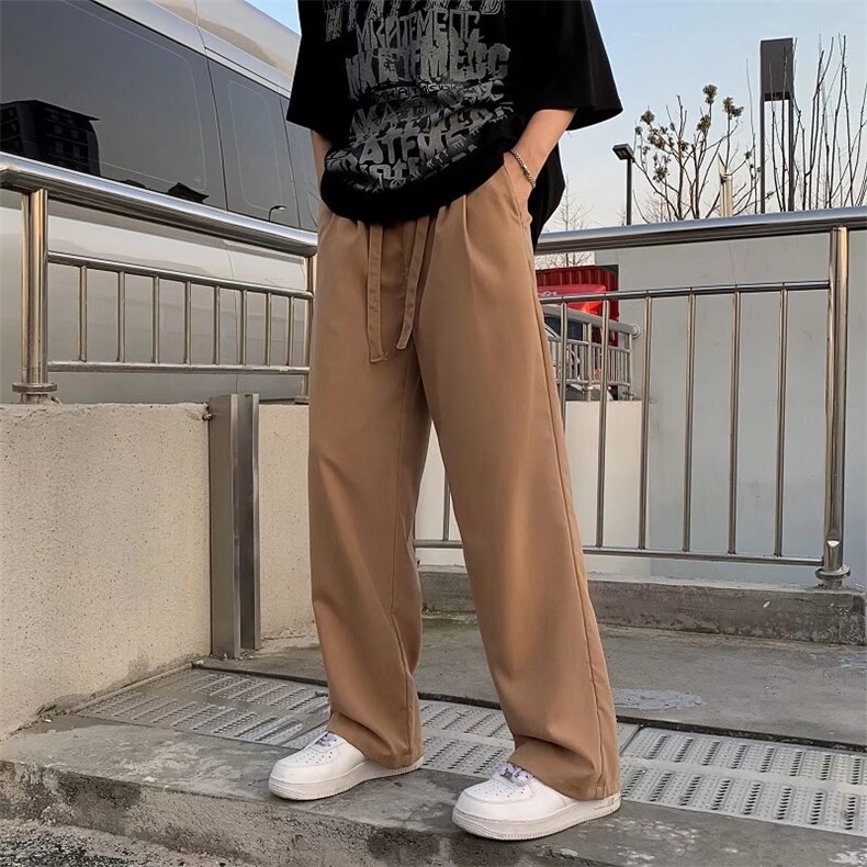 男春季休闲时尚潮流系绳西裤D011P35,男装西裤,星座1116-2