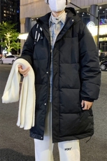 港风夜景长款连帽羽绒服标50白鸭绒YR150特批P195控298，男装羽绒服，电商A247