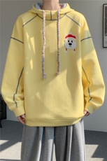 6XL-M重磅刺绣连帽卫衣男高街套头打底上衣WY47-P88，男装T恤，电商D206-1