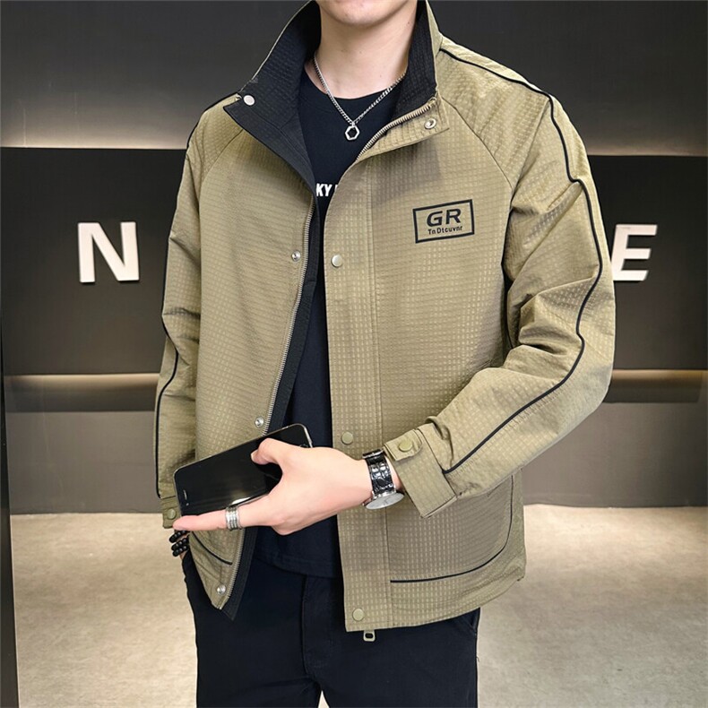 店主风2025秋季款夹克外套男士立领品质秋款C317-J6612-P115,男装夹克,电商C317