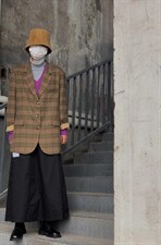 复古格子西装，女装西装，25Ann·Studio