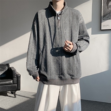 卫衣男春季新款港风宽松提花大码长袖T套头上衣WY9975-特P42，男装T恤，星座214-3