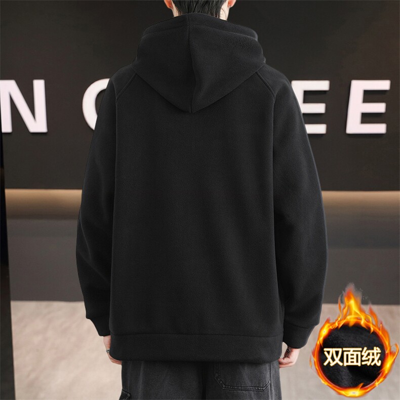 K905-P65M-8XL大码重磅双面绒男生连帽外套港风夹克开衫学生,男装夹克,星座507A（原星座306B-2）