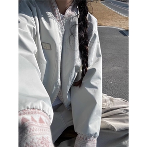 美式复古民族风棒球服外套新宽松休闲飞行员夹克513AJK2500P67图片