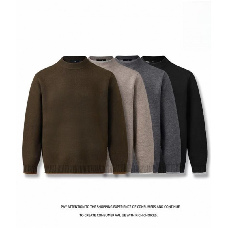 网图慎用B216MY5166特P65男加厚卷边毛衣高质量700G克重，男装针织衫/毛衣，电商B216（原B302）