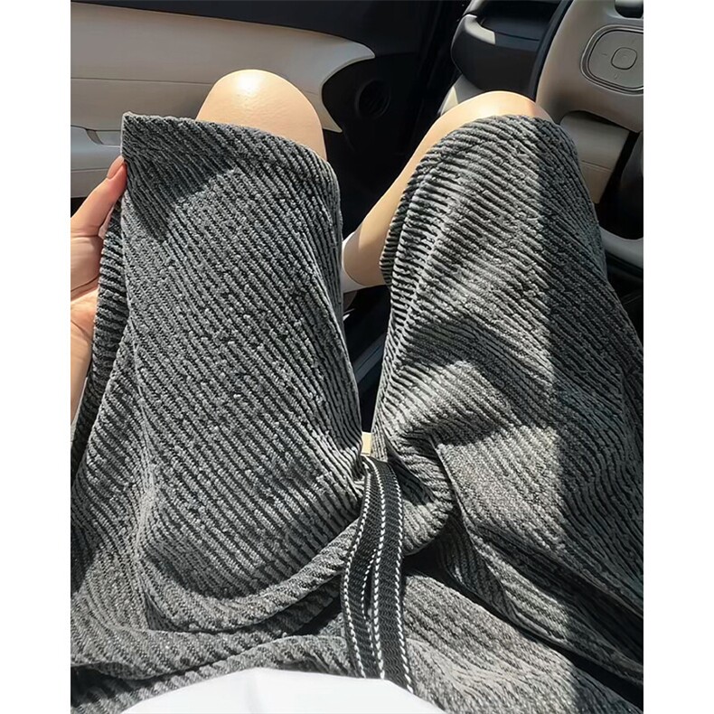 特批P28无差价夏季亮面粗花雪尼尔小香风大码宽松直筒短裤DK5851，男装休闲裤，电商A001-1