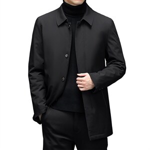 中年男脱卸内胆羽绒服新款中年翻领爸爸冬装外套YYYR21988-P245，男装羽绒服，电商B212（原钱塘6029）