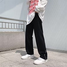 夏季ins高街拉链街头裤子男欧美潮流侧排扣工装牛仔裤K3631-P38，男装休闲裤，星座512-2