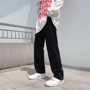 夏季ins高街拉链街头裤子男欧美潮流侧排扣工装牛仔裤 K3631-P38图片