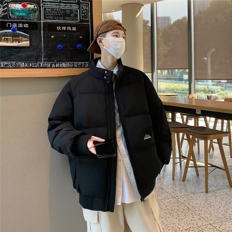 棉服男韩版潮流高街帅气加厚保暖M9098-P85图片